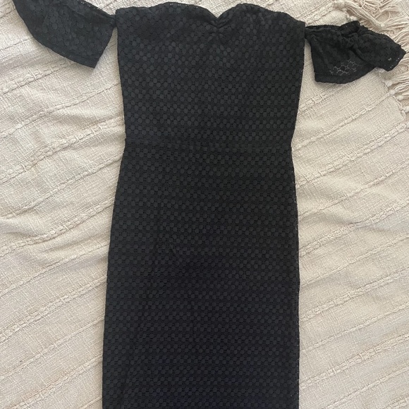 NIGHTCAP black dot lace flutter sleeve midi dress- XS | Never worn - Picture 3 of 5